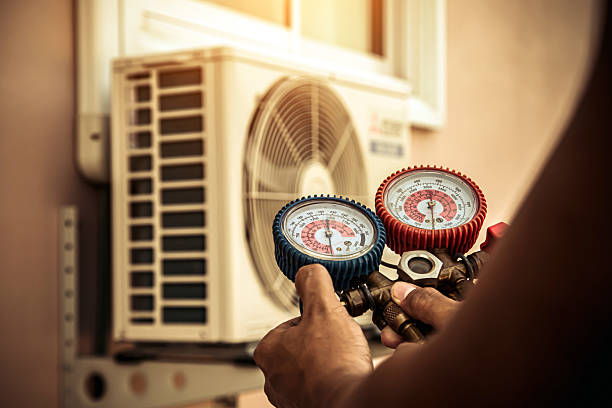 Professional Heat Pump Repair technician working in Dublin, TX